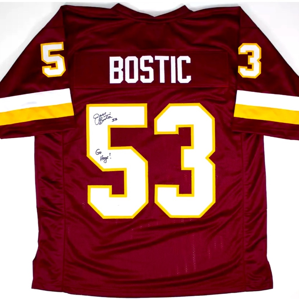 Jeff Bostic Autographed Washington Redskins Jersey JSA Certification